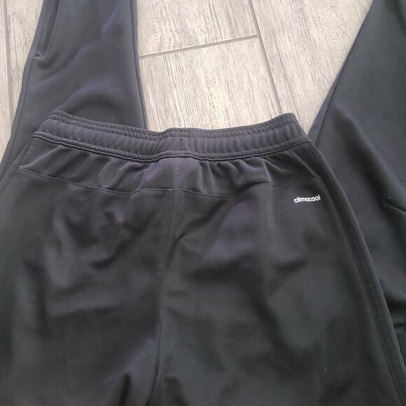 Athletic Track Pants Adidas ClimaCool Black Tapered Kids Youth Medium (11–12Y) - Picture 10 of 12